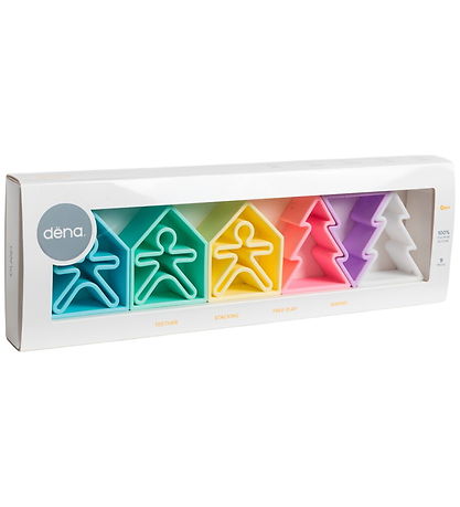 Dëna Þroskaleikfang - Sílikon - 9 Partar - Pastel