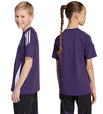 adidas Performance Stuttermabolur - Manchester United - Fjólublá