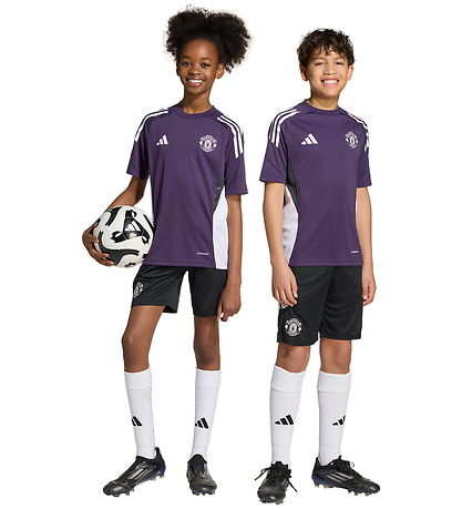 adidas Performance Stuttbuxur - MUFC TR Skór Y - Black/AURPLU