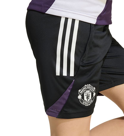 adidas Performance Stuttbuxur - MUFC TR Skór Y - Black/AURPLU