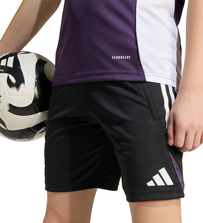 adidas Performance Stuttbuxur - MUFC TR Skór Y - Black/AURPLU