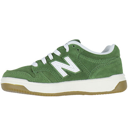 New Balance Skor - 480 - White/Dark Alpine Green