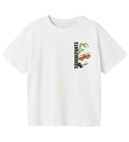 Name It T-shirt - NkmJarl - SpongeBob SquarePants - Bright White