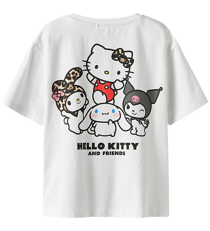 Name It Stuttermabolur - NkfJixara - Hello Kitty - Bright White