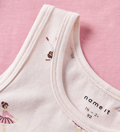 Name It Unterhemd - Noos - NmfTank - 2er-Pack - Pearl/Peony/Ball