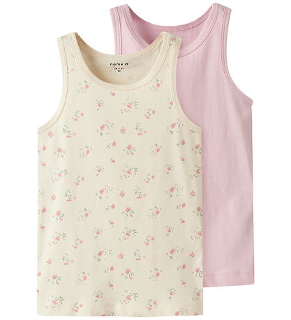 Name It Unterhemd - Noos - NmfTank - 2er-Pack - Turteltaube/Pale