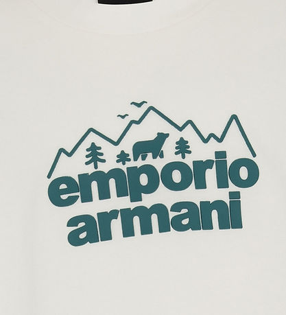 Emporio Armani Blouse - Off White w. Green