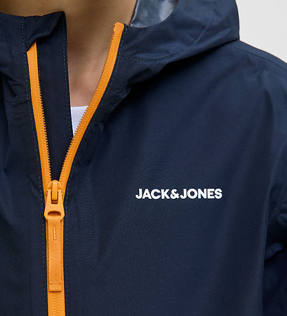 Jack & Jones Rain Jacket - JjefLynn - Sky Captain/Dark Cheddar
