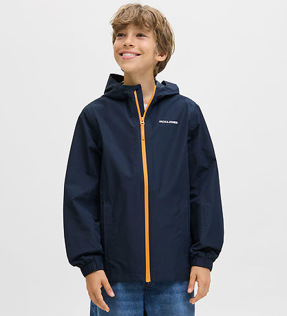 Jack & Jones Rain Jacket - JjefLynn - Sky Captain/Dark Cheddar