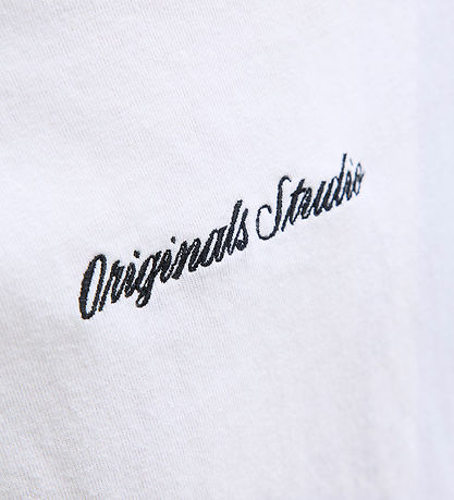 Jack & Jones Stuttermabolur - Núðlur - JorNorrebro - Bright Whit