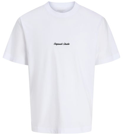 Jack & Jones Stuttermabolur - Núðlur - JorNorrebro - Bright Whit