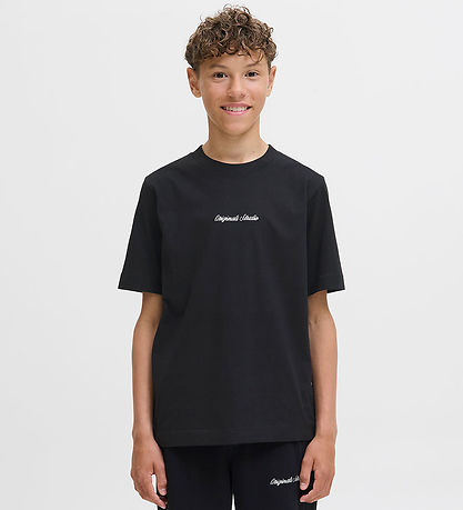 Jack & Jones Stuttermabolur - Núðlur - JorNorrebro - Svart M. Ló