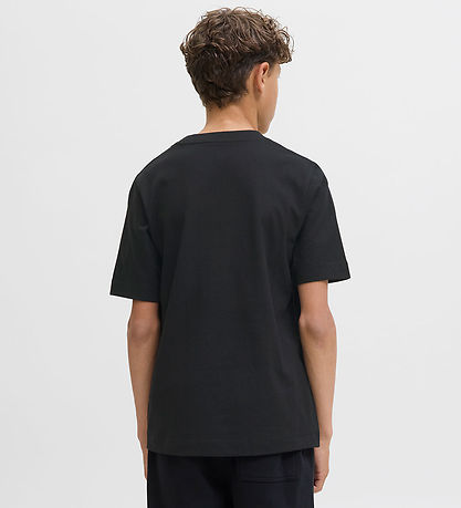 Jack & Jones Stuttermabolur - Núðlur - JorNorrebro - Svart M. Ló