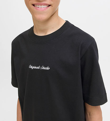 Jack & Jones Stuttermabolur - Núðlur - JorNorrebro - Svart M. Ló