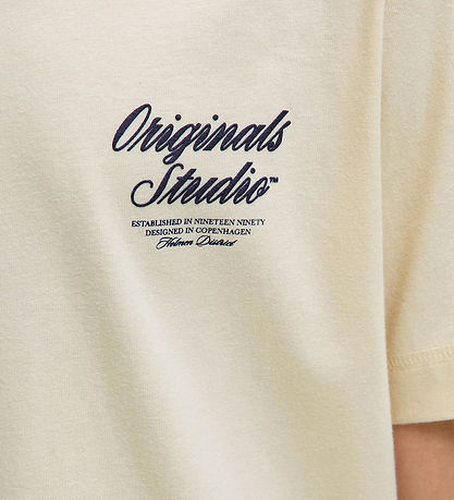 Jack & Jones T-shirt - JorNorrebro - Antique White w. Print
