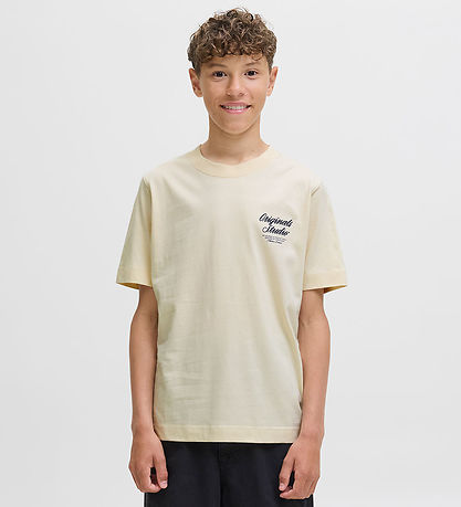 Jack & Jones T-shirt - JorNorrebro - Antique White w. Print