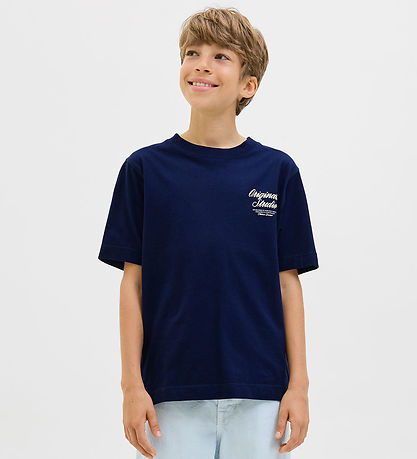 Jack & Jones Stuttermabolur - JorNorrebro - Ocean Hellirinn M. P