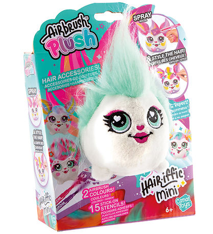 Airbrush Plush Gosedjur - 10 cm - Mini - Hårfärg