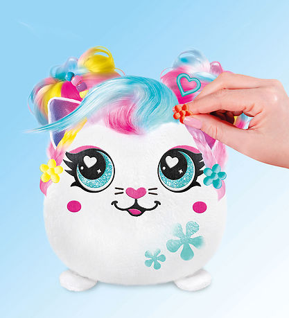 Airbrush Plush Gosedjur - Squish Pal Precious - 17 cm