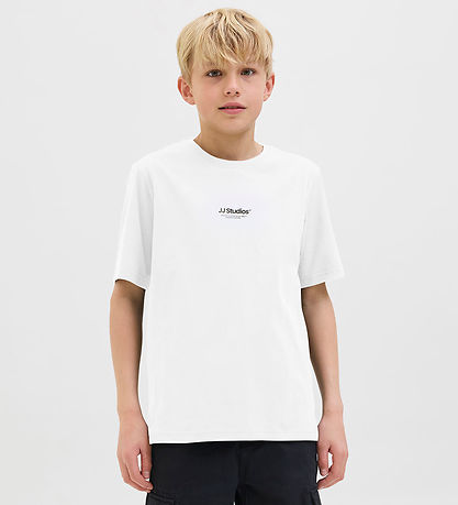 Jack & Jones Stuttermabolur - Noos - JjeSoho - White