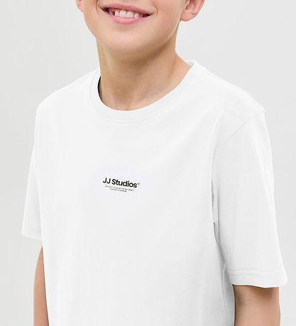 Jack & Jones Stuttermabolur - Noos - JjeSoho - White
