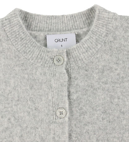Grunt Cardigan - Knitted - GrIsa - Grey