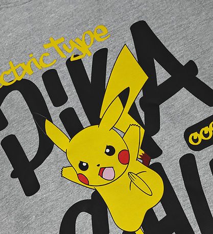 Minymo Kapuzenpullover - Pokémon - Grau Meliert