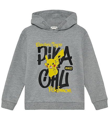 Minymo Kapuzenpullover - Pokémon - Grau Meliert