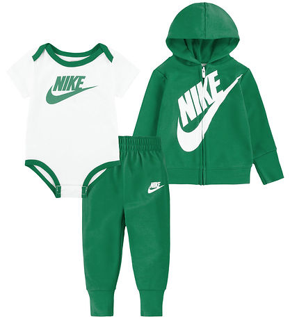 Nike Set - Cardigan/Sweatpants/Bodysuit s/s - Stage Green