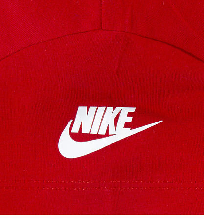 Nike Stuttermabolur - Háskólarautt/White