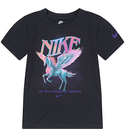 Nike Stuttermabolur - Pegasus - Svart