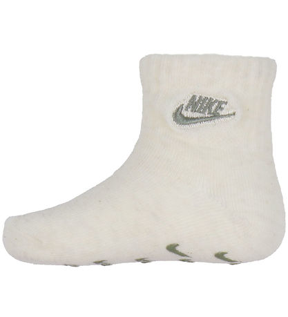 Nike Socks - 4-Pack - Non-Slip - Pale Ivory Heather
