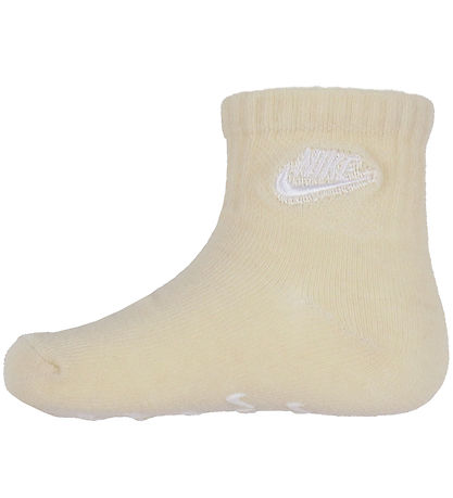 Nike Socks - 4-Pack - Non-Slip - Pale Ivory Heather