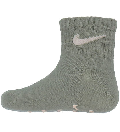 Nike Socks - 4-Pack - Non-Slip - Pale Ivory Heather