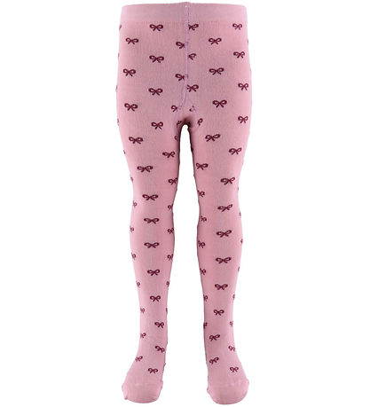 Fuzzies Tights - Pink/Bordeaux w. Loops
