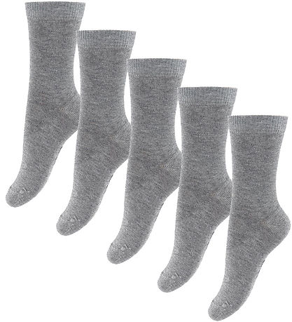 Fuzzies Socks - 5-Pack - Light Grey