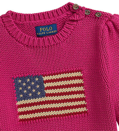 Polo Ralph Lauren Pusero - Neulottu - Preppy Vaaleanpunainen M. 