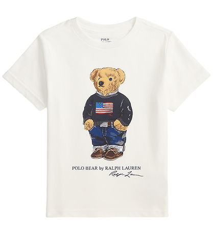 Polo Ralph Lauren Stuttermabolur - White Core Bear