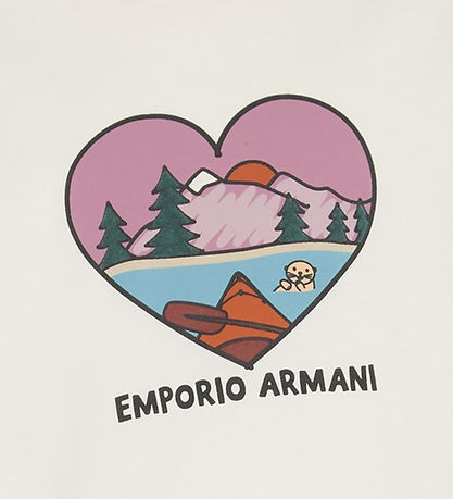 Emporio Armani Blússa - Off White M. Hjarta