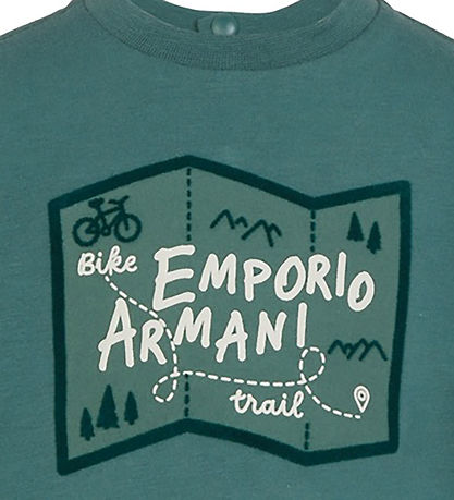 Emporio Armani Bluse - Silberkiefer m. Print