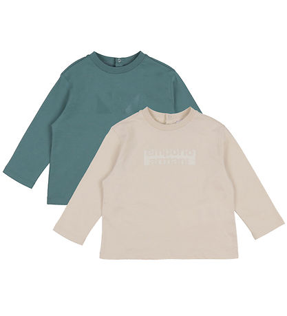Emporio Armani Bluse - 2er-Pack - French Oak/Silver Pine m. Prin