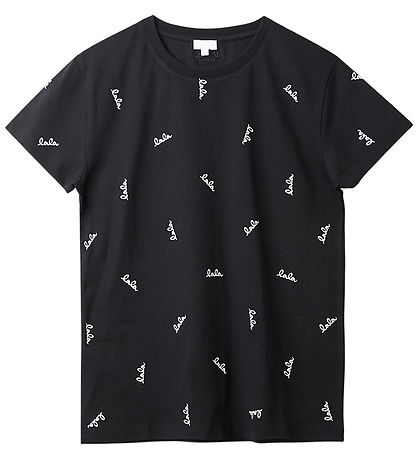 Lala Berlin T-shirt - Tiara - Black w. White