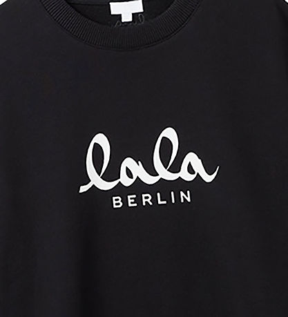 Lala Berlin Sweatshirt - Lala - Schwarz m. Weiß