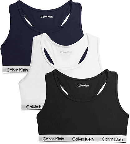 Calvin Klein Topp - 3-pack - Black/Klassisk vit/Svart iris