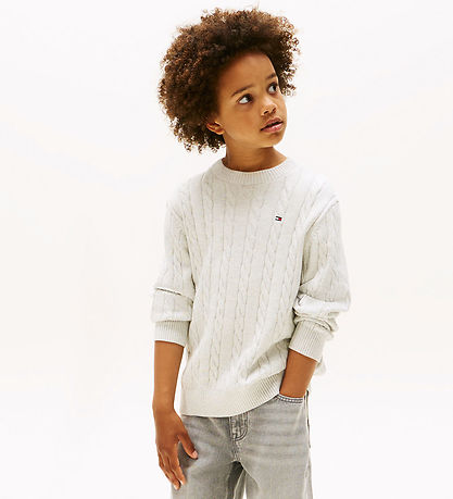 Tommy Hilfiger Bluse - Strick - Grau Meliert