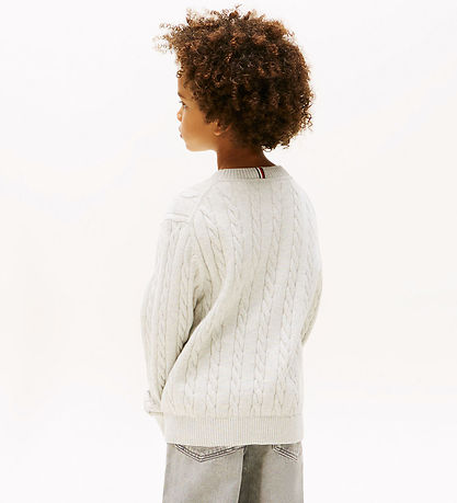 Tommy Hilfiger Bluse - Strick - Grau Meliert