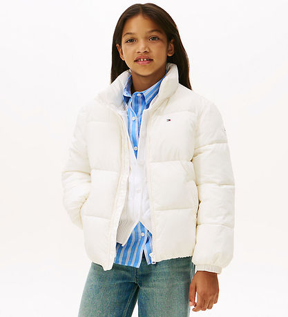 Tommy Hilfiger Steppjacke - Flagge Pouf - Ivory Seide