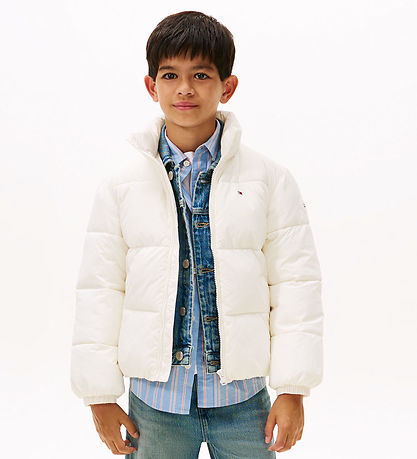 Tommy Hilfiger Steppjacke - Flagge Pouf - Ivory Seide