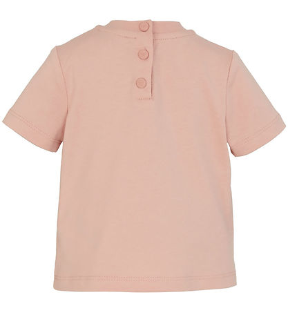 Emporio Armani Stuttermabolur - Mahogany Rose M. Útsaumur