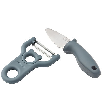 Liewood Peel/Schneidemesser - 2er-Pack - Pertense - Whale Blue